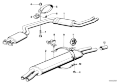 Система выпуска ОГ без катализатора