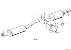 Система выпуска ОГ без катализатора