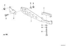Элементы крепления системы выпуска ОГ