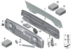 Заднее стекло складного верха