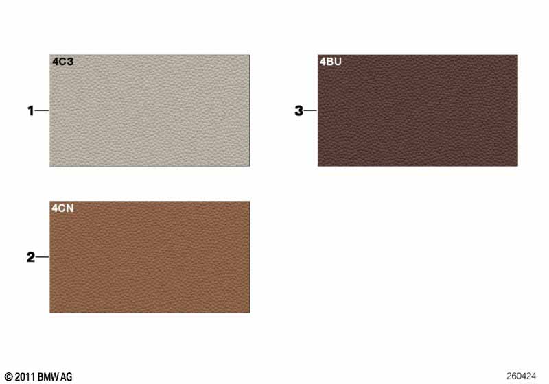 Стр.с образцами, цвета отделки салона