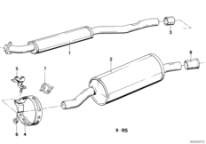 Система выпуска ОГ без катализатора