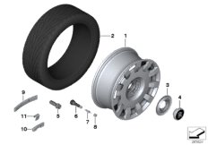 Л/с колесный диск, дизайн 420