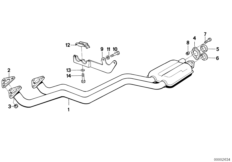 Система выпуска ОГ без катализатора