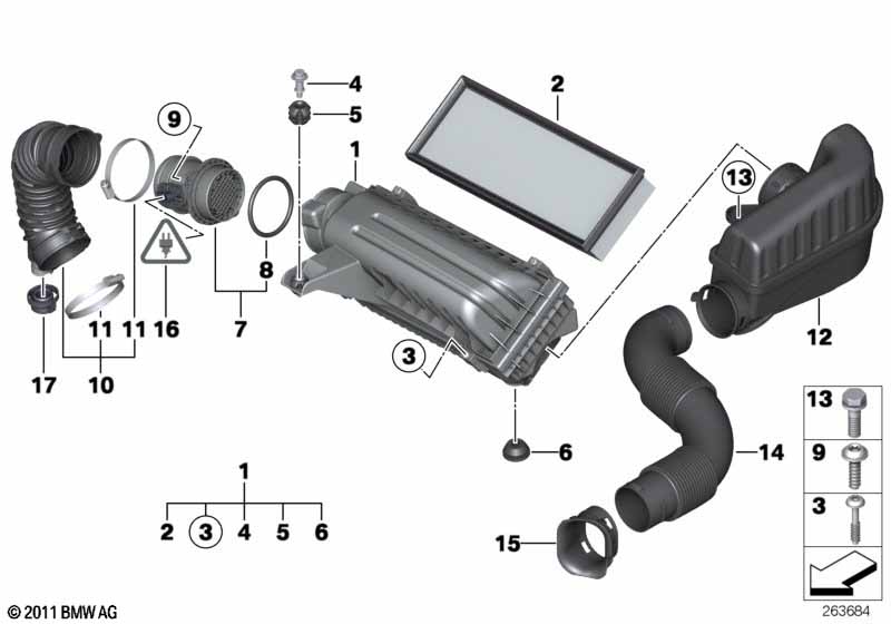 Глушитель шума всас./смен.элем.фил./HFM
