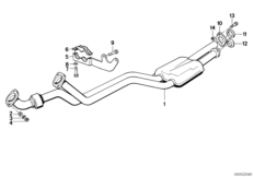 Система выпуска ОГ без катализатора