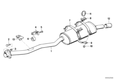 Задний дополнительный глушитель