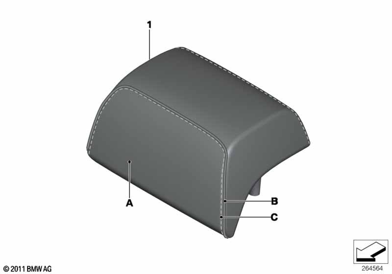 Подголовник Individual, кожа Зд (S4UKA)
