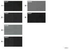 Образцовая сторона, цвета обивки, ткань