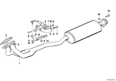 Система выпуска ОГ без катализатора