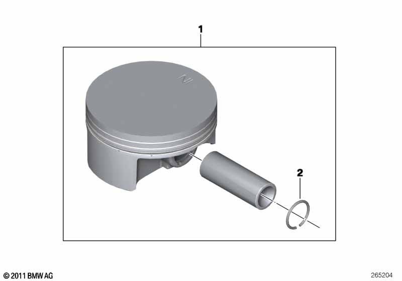 Поршень с кольцами и пальцем