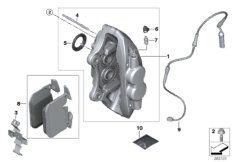 Датчик износа торм.накладки пер.колеса