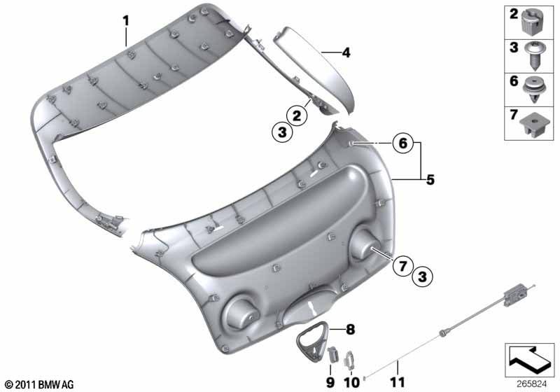 облицовка багажной двери