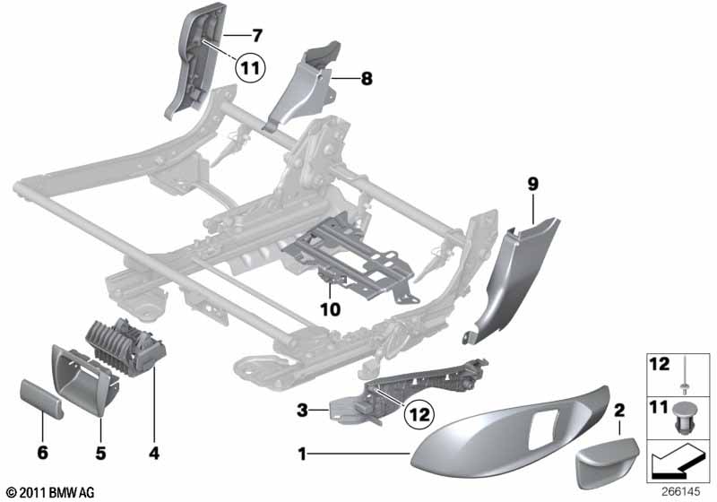 Накладки подушки заднего сиденья