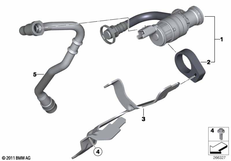 F20/F30 Клапан вентиляции топл.бака с трубопр. N13