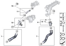 Сист.впуска воздуховода наддув.возд./AGR