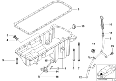 Масляный картер/маслоизмерит.приспособл.