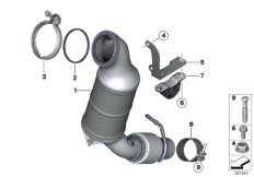 Катализатор рядом с двигателем