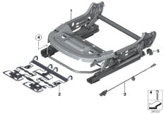 Каркас подушки переднего сиденья