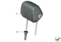 Подголовник переднего сиденья