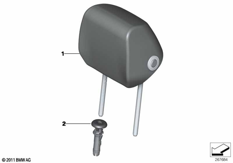 Подголовник переднего сиденья