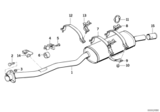 Задний дополнительный глушитель