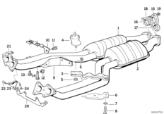 Передний дополнительный глушитель