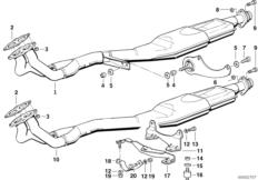 Система выпуска ОГ без катализатора