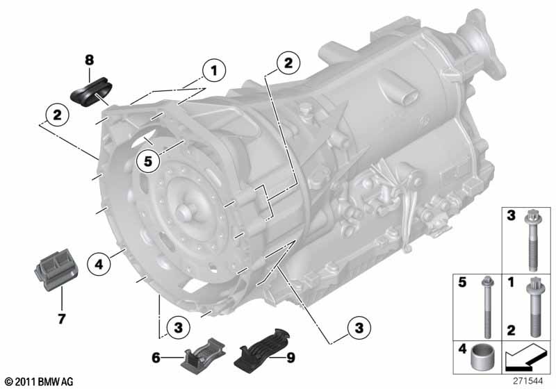 Крепление коробки передач