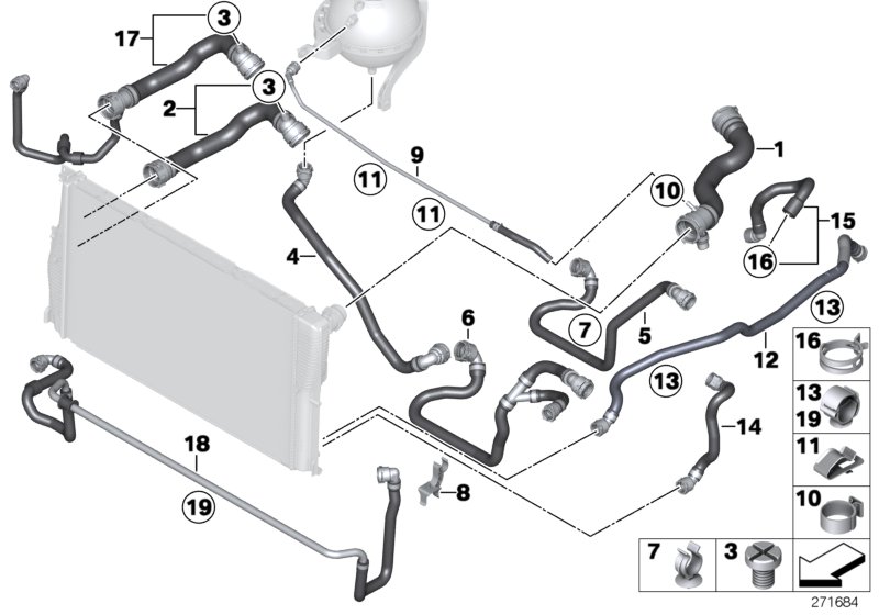 Шланг системы охлаждения
