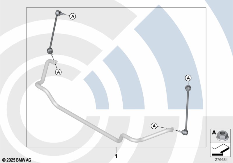 Ремкомплект стойки штанги стабилизатора