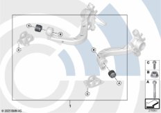 Ремкомплект продольного рычага подвески