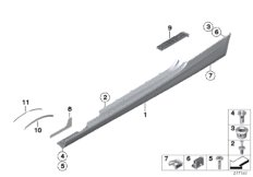Накладка порог / арка колеса