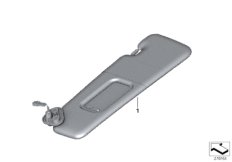 Инд.солнцезащитный козырек Alcantara