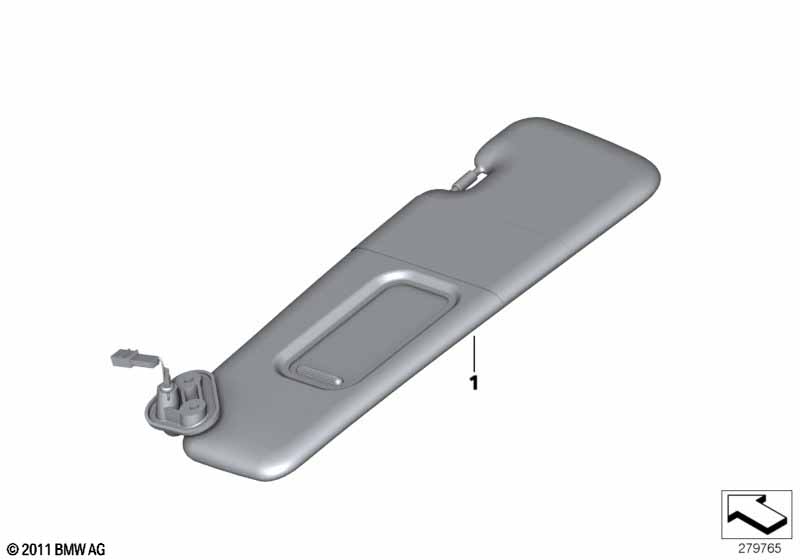 Инд.солнцезащитный козырек Alcantara