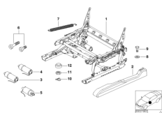 Сиденье Пд направл.сиден.с э/прив./дет.