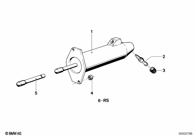 Исполнительный цилиндр привода сцепления