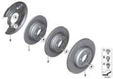 Тормозной диск торм.механ.заднего колеса