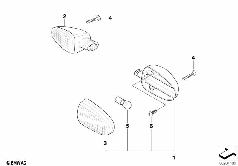 Фонарь указателя поворота Зд