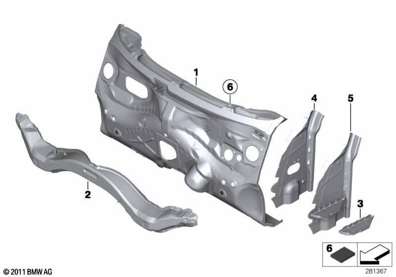 Детали щитка передка