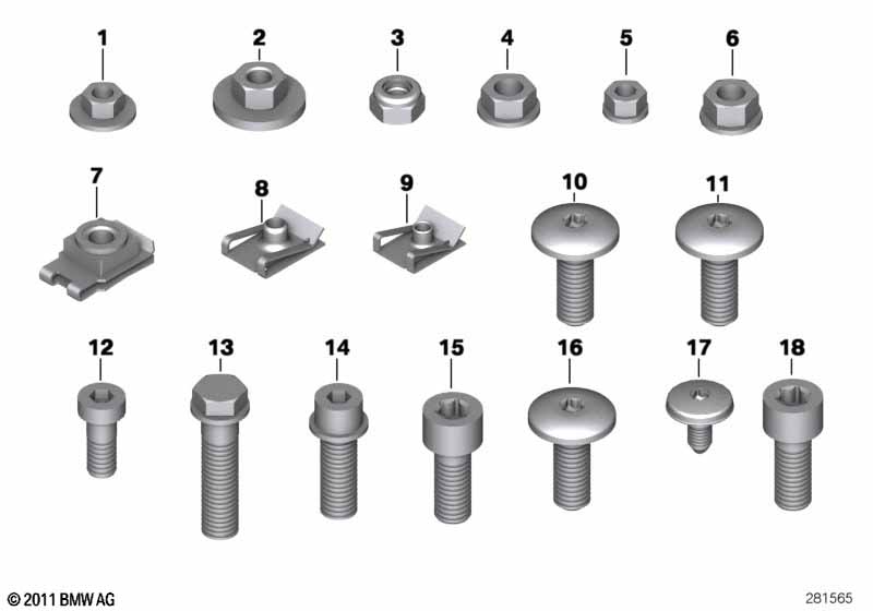 Гайка шестигранная