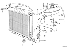 Радиатор вод.охл./расш.бачок/кожух вент.