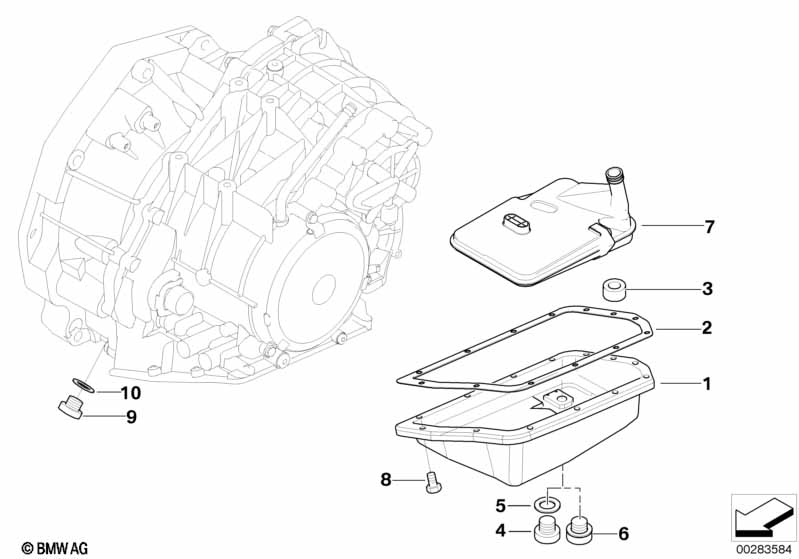 GACVT16Z масляный картер/масляный фильтр