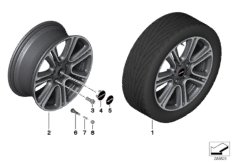 Л/с диск MINI Twin Spoke Black 135