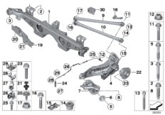 Балка мостаЗд/подвеска кол/подш.ступ.кол