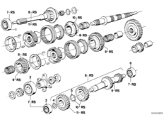 Getrag 242 Детали бл.шестер./ремкомпл.