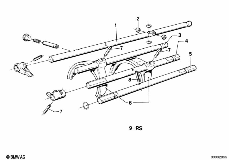 Getrag 242 Внутрен.детали механизма ПП