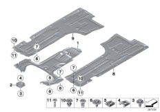 Облицовка днища кузова Пд