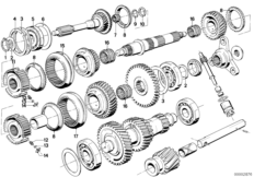 Getrag 262 Детали блока шестерен