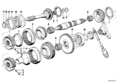 Getrag 262 Детали блока шестерен